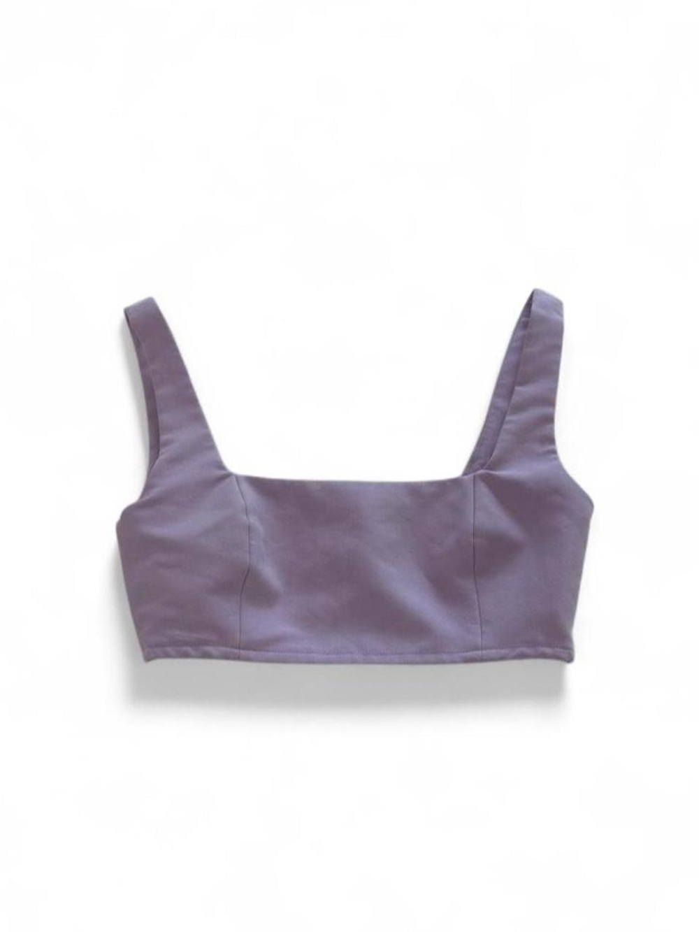 Princess Polly Huxley Lilac Square-Neck Crop Top